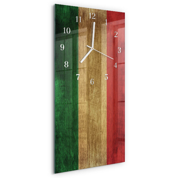 Reloj vertical Bandera italiana