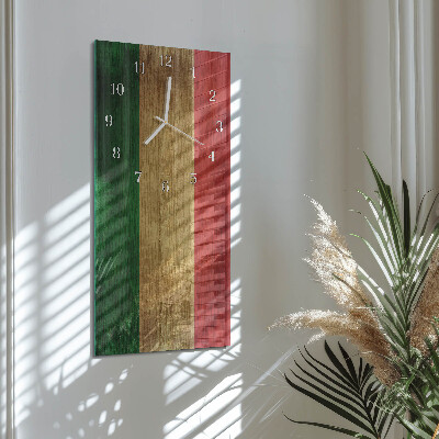 Reloj vertical Bandera italiana