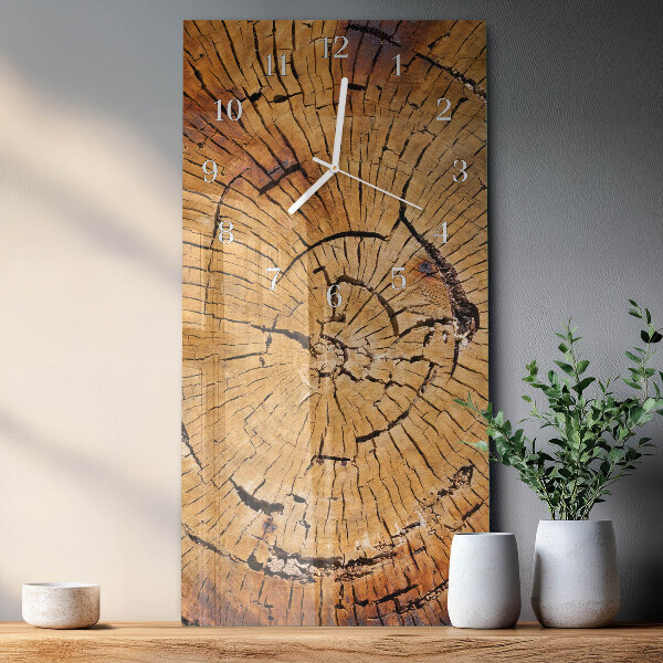 Reloj vertical Vetas de madera