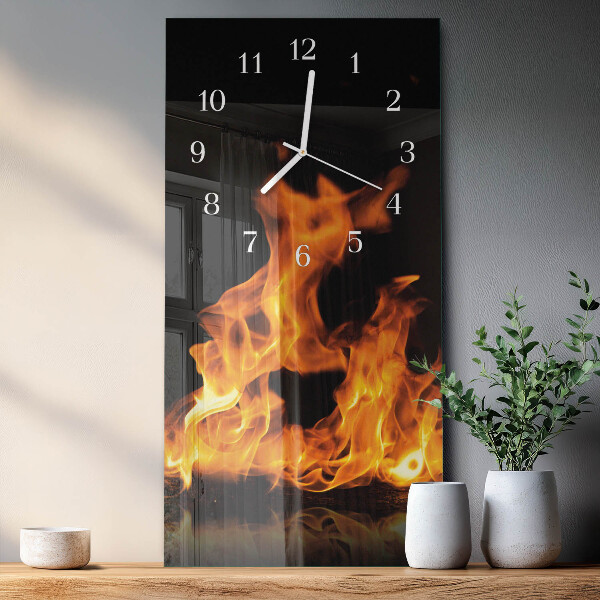 Reloj vertical Fuego