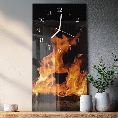 Reloj vertical Fuego