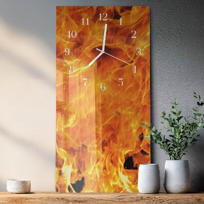 Reloj vertical Fuego