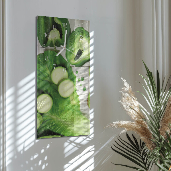 Reloj vertical Verduras