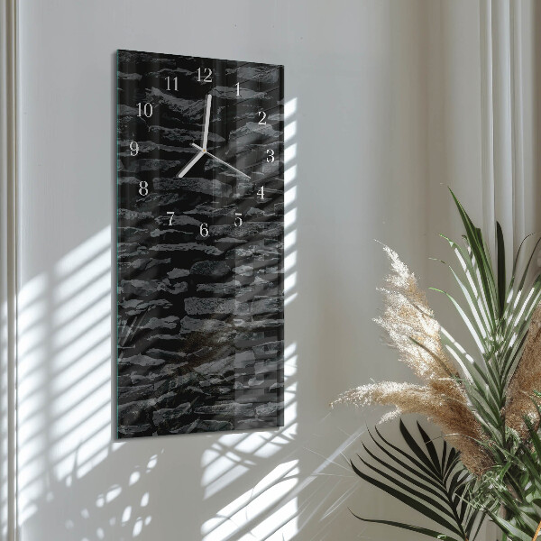 Reloj vertical Muro de piedra