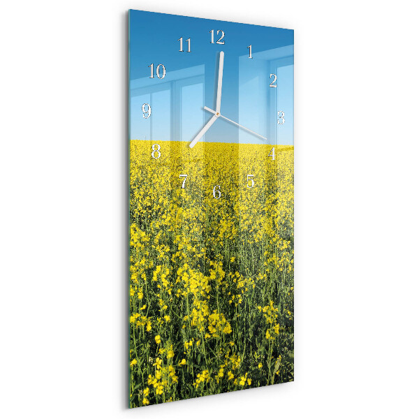 Reloj vertical Campo de flores