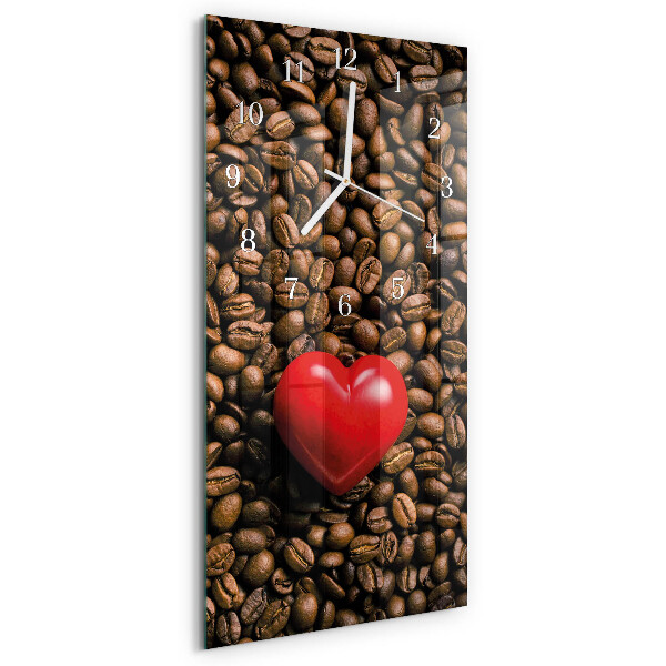 Reloj vertical Granos de café