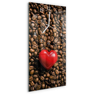 Reloj vertical Granos de café