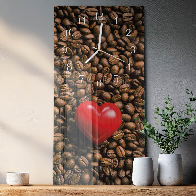 Reloj vertical Granos de café