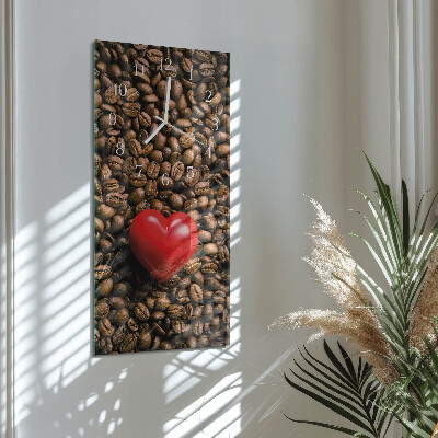 Reloj vertical Granos de café