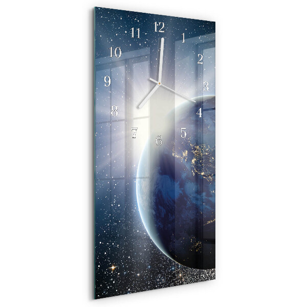 Reloj vertical Weltall de la Tierra
