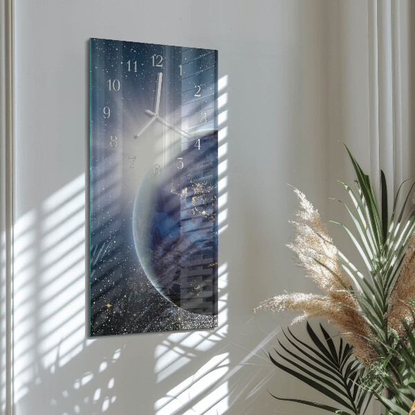 Reloj vertical Weltall de la Tierra