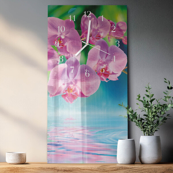 Reloj vertical Orquídeas