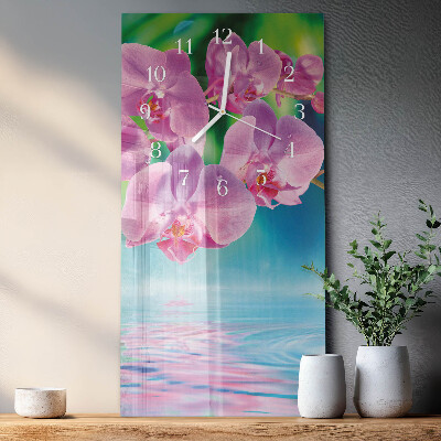 Reloj vertical Orquídeas