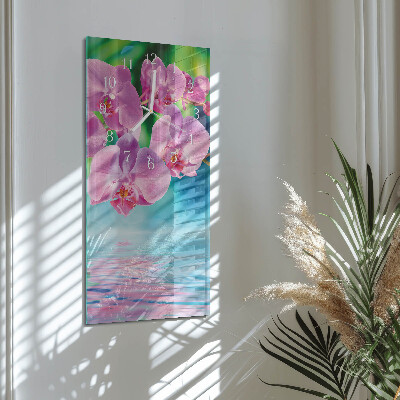 Reloj vertical Orquídeas