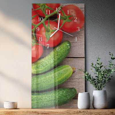 Reloj vertical Verduras