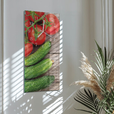 Reloj vertical Verduras