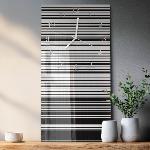Reloj vertical rayas