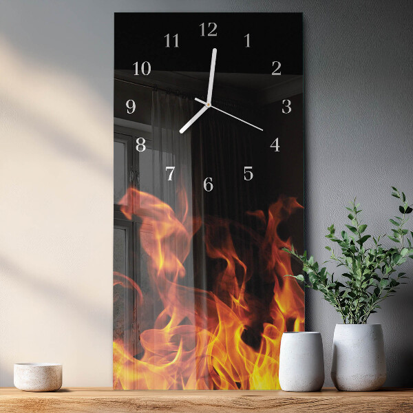 Reloj vertical Fuego