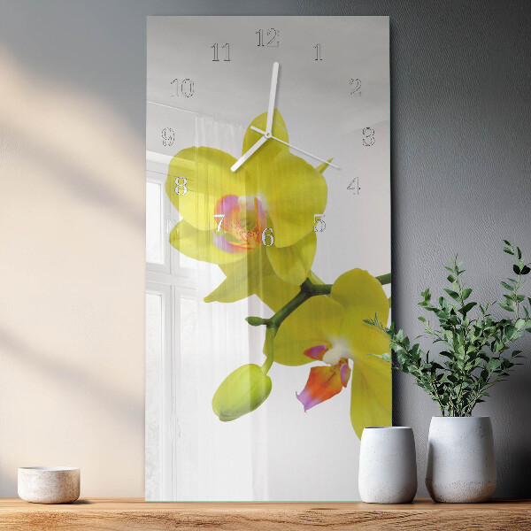 Reloj vertical Orquídea