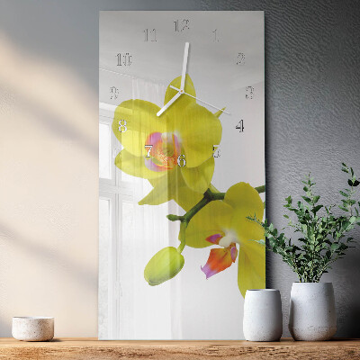 Reloj vertical Orquídea