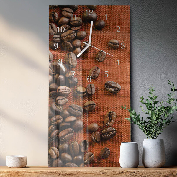 Reloj vertical Granos de café