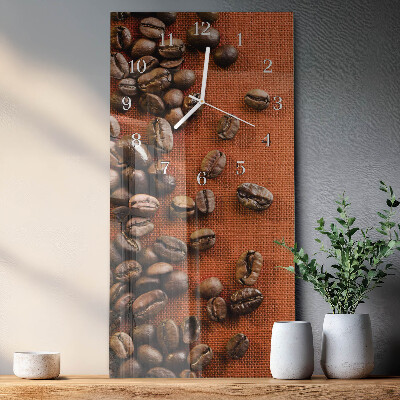 Reloj vertical Granos de café