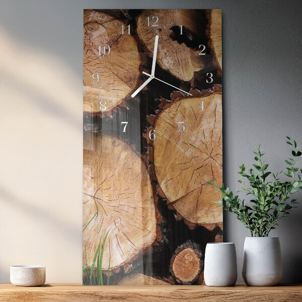 Reloj vertical Vetas de madera