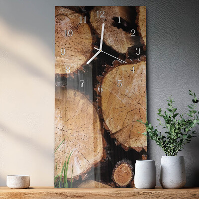 Reloj vertical Vetas de madera