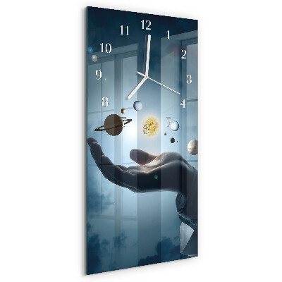 Reloj vertical Mano del Planeta