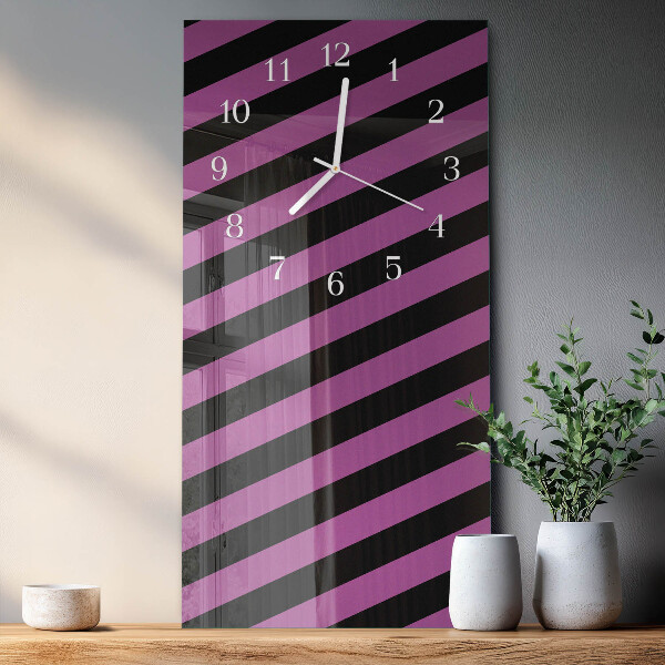 Reloj vertical rayas