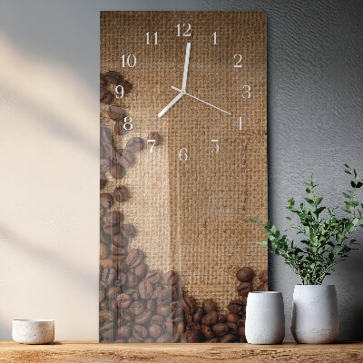 Reloj vertical Granos de café