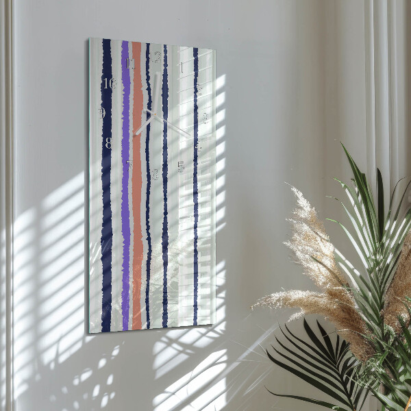 Reloj vertical rayas