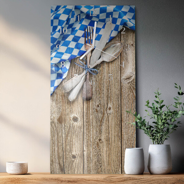 Reloj vertical Placa de madera bávara