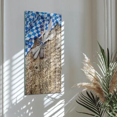 Reloj vertical Placa de madera bávara
