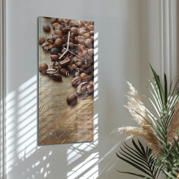 Reloj vertical Granos de café