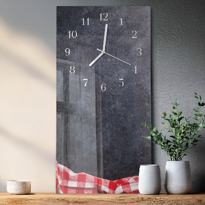 Reloj vertical Mesa de mármol