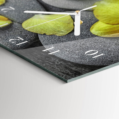 Reloj vertical Piedra floral