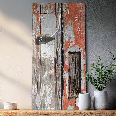 Reloj vertical Puertas de madera