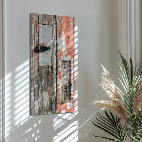 Reloj vertical Puertas de madera