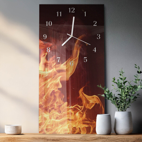 Reloj vertical Fuego