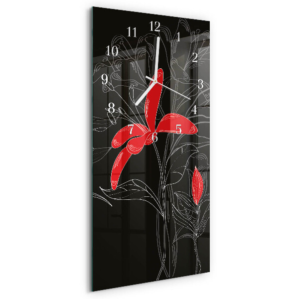 Reloj vertical Flores