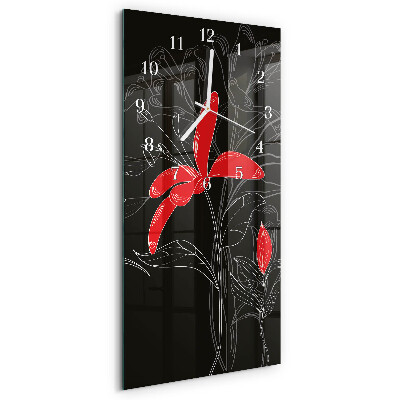 Reloj vertical Flores