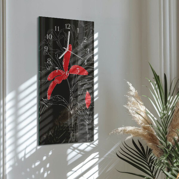 Reloj vertical Flores