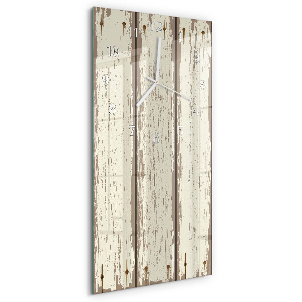 Reloj vertical tablas de madera