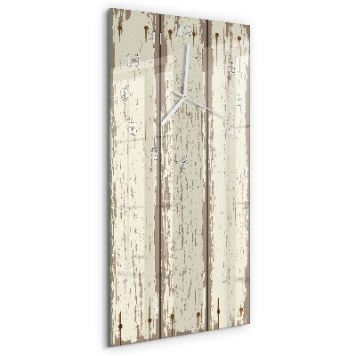 Reloj vertical tablas de madera