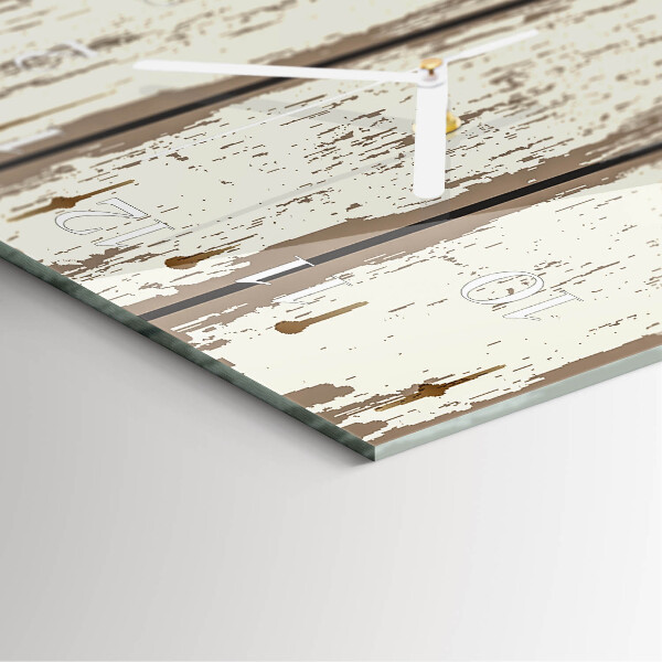 Reloj vertical tablas de madera