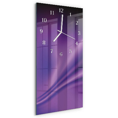 Reloj vertical Ondas de color púrpura