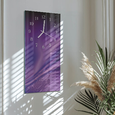 Reloj vertical Ondas de color púrpura