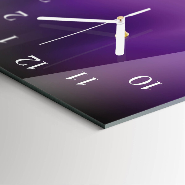 Reloj vertical Ondas de color púrpura
