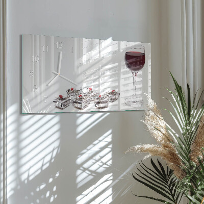 Reloj horizontal Copa De Vino